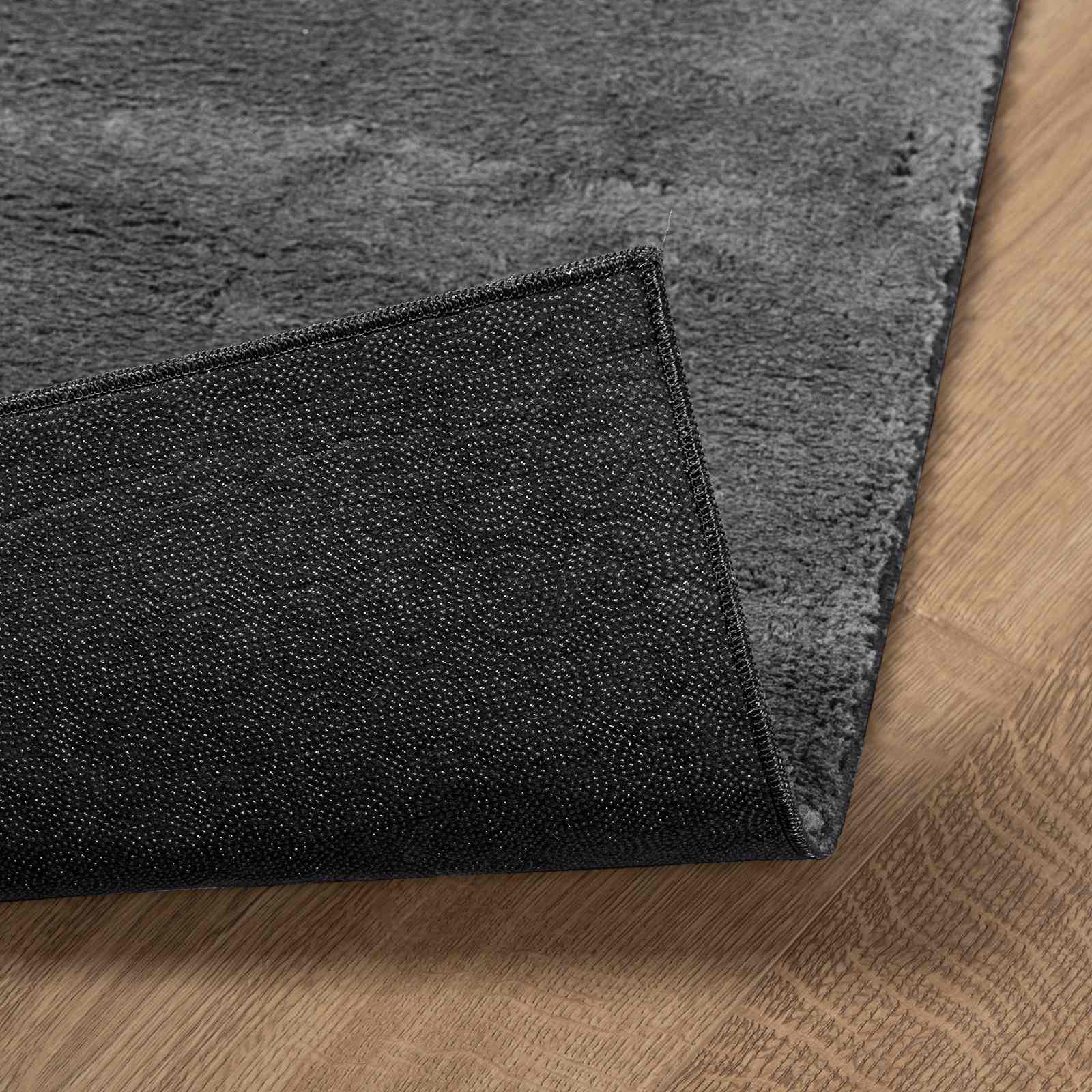 vidaXL Medium Pile Soft and Washable Rug HUARTE Anthracite 80 x 300 cm 4