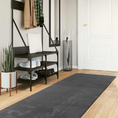 vidaXL Medium Pile Soft and Washable Rug HUARTE Anthracite 80 x 300 cm 1