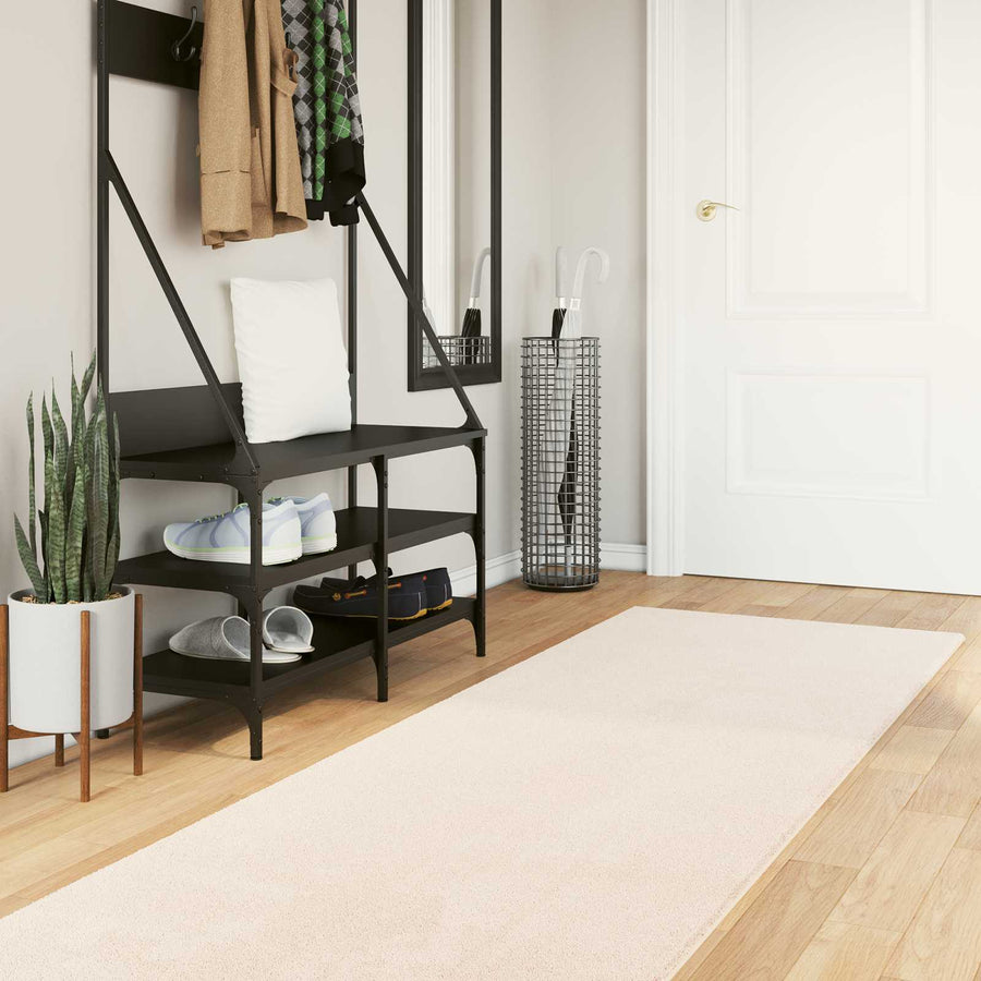 vidaXL Medium Pile Soft and Washable Rug HUARTE Beige 80 x 300 cm 1