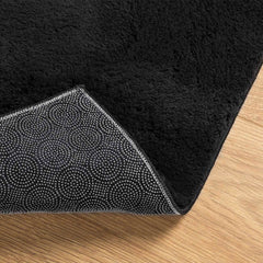 vidaXL Medium Pile Soft and Washable Rug HUARTE Black 300 x 80 cm 4