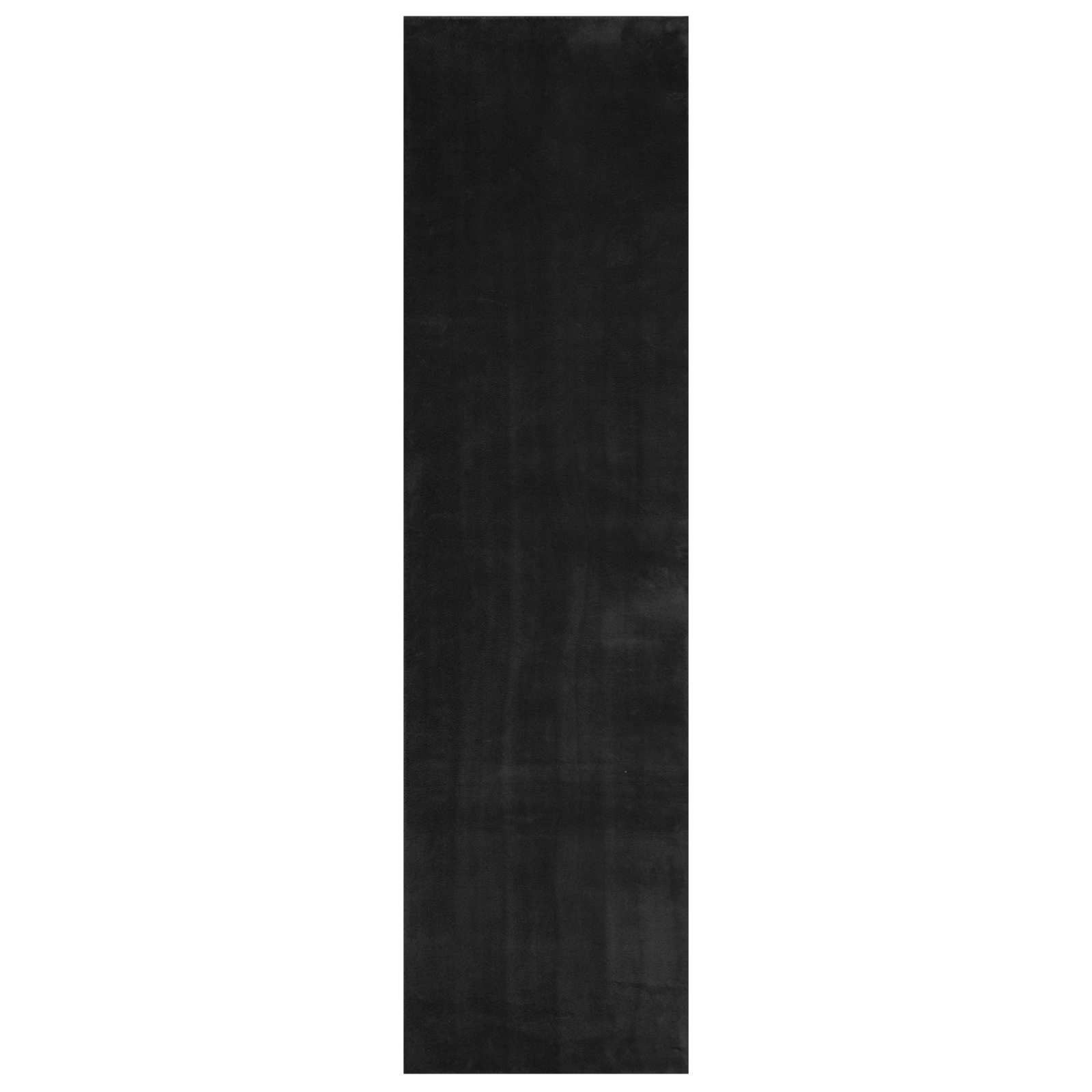 vidaXL Medium Pile Soft and Washable Rug HUARTE Black 300 x 80 cm 2