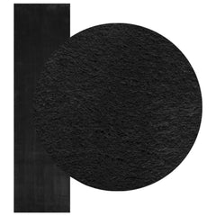 vidaXL Medium Pile Soft and Washable Rug HUARTE Black 300 x 80 cm 3