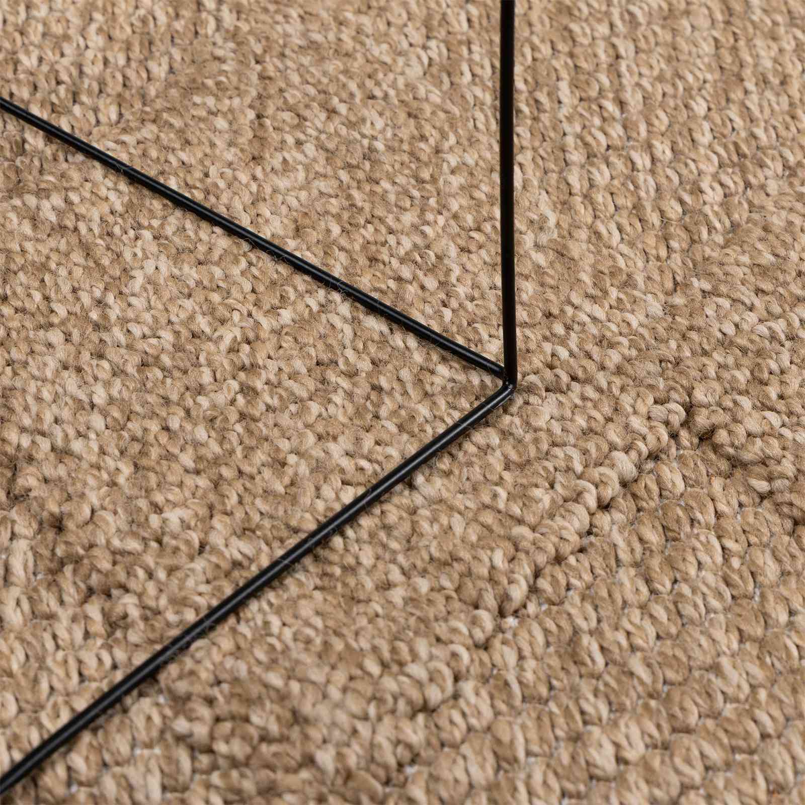 vidaXL Indoor and Outdoor Rug AGIRA Natural 150 x 80 cm Polyester 5