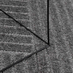 vidaXL Indoor and Outdoor Rug PALMERAS Anthracite Ø 160 CM Polyester 5