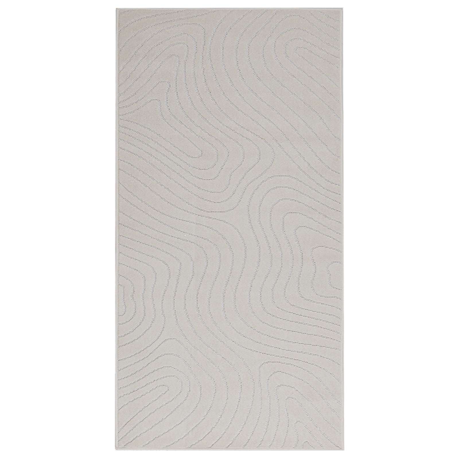 vidaXL Indoor and Outdoor Rug PALMERAS Cream 150 x 80 cm Polyester 2