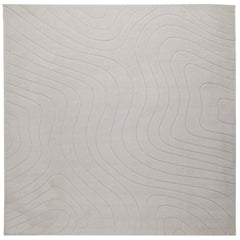 vidaXL Indoor and Outdoor Rug PALMERAS Cream 120 x 120 cm Polyester 2