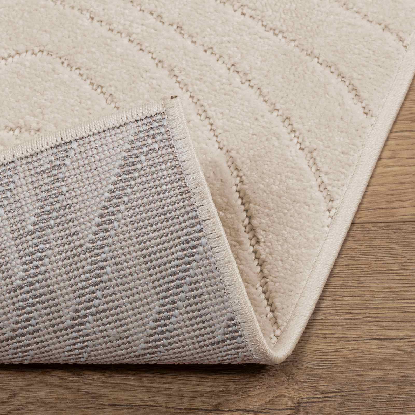 vidaXL Indoor and Outdoor Rug PALMERAS Beige 120 x 120 cm Polyester 4