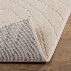 vidaXL Indoor and Outdoor Rug PALMERAS Beige 120 x 120 cm Polyester 4