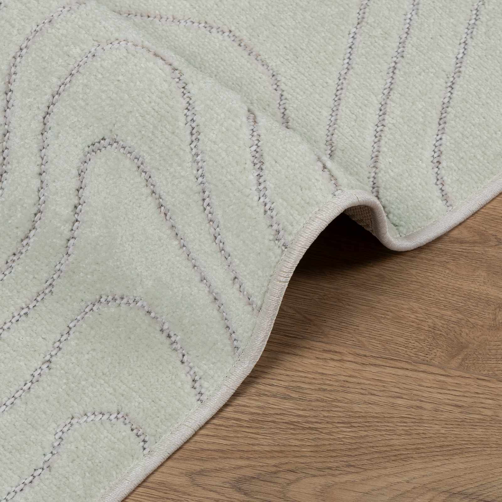 vidaXL Indoor and Outdoor Rug PALMERAS Green 120 x 120 cm Polyester 6