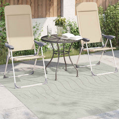 vidaXL Indoor and Outdoor Rug PALMERAS Green 120 x 120 cm Polyester 3