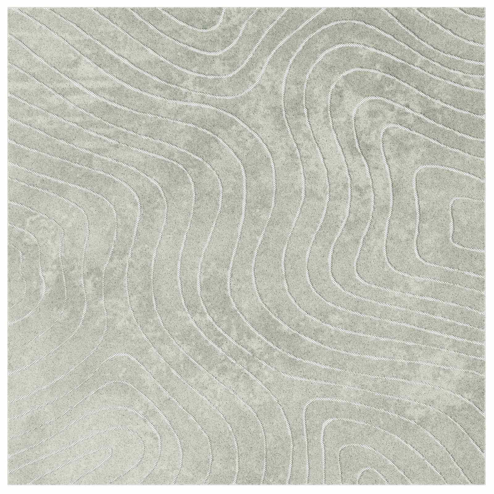 vidaXL Indoor and Outdoor Rug PALMERAS Green 120 x 120 cm Polyester 2