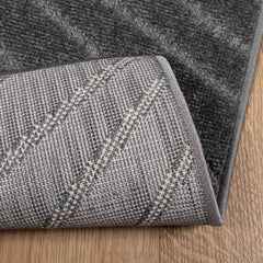 vidaXL Indoor and Outdoor Rug PALMERAS Anthracite 120 x 120 cm 4