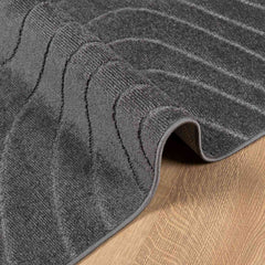 vidaXL Indoor and Outdoor Rug PALMERAS Anthracite 120 x 120 cm 5