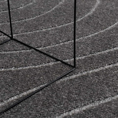 vidaXL Indoor and Outdoor Rug PALMERAS Anthracite Ø 120 CM Polyester 6