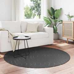 vidaXL Indoor and Outdoor Rug PALMERAS Anthracite Ø 120 CM Polyester 1