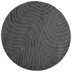 vidaXL Indoor and Outdoor Rug PALMERAS Anthracite Ø 160 CM Polyester 2