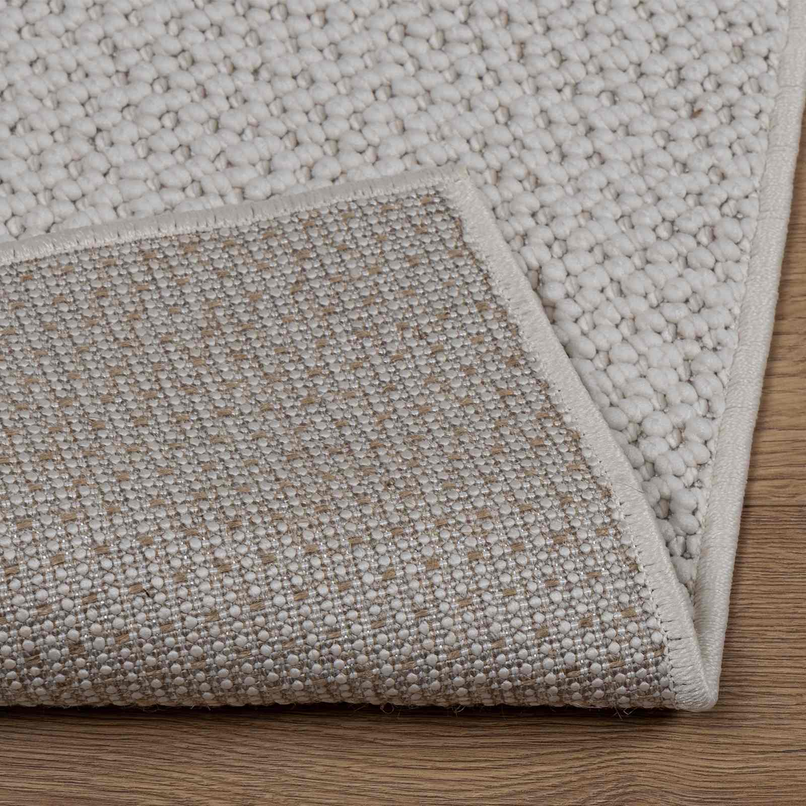 vidaXL Indoor Rug LUGO Cream 120 x 120 cm Polyester 5