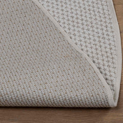 vidaXL Indoor Rug LUGO Cream Ø 160 CM Polyester 5