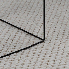 vidaXL Indoor Rug LUGO Cream Ø 160 CM Polyester 6