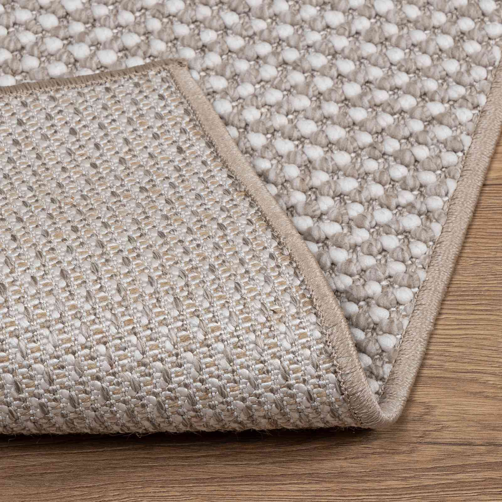 vidaXL Indoor Rug LUGO Cream and Taupe 80 x 150 cm Polyester 4