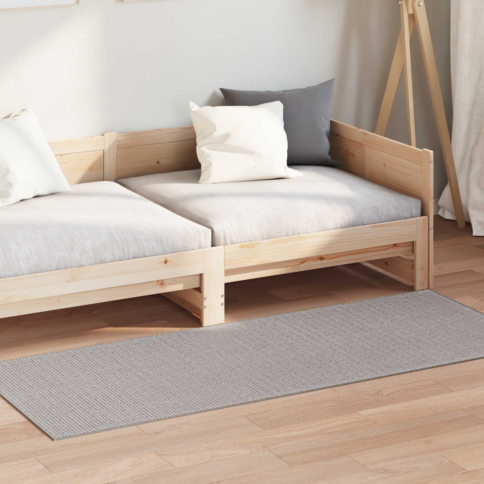 vidaXL Indoor Rug LUGO Cream and Taupe 80 x 150 cm Polyester 3