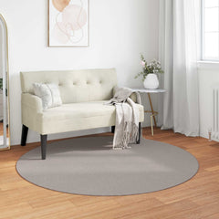 vidaXL Indoor Rug LUGO Cream and Taupe Ø 120 cm Polyester 1