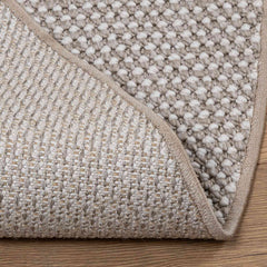 vidaXL Indoor Rug LUGO Taupe Ø 160 CM Polyester 4