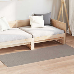 vidaXL Indoor Rug LUGO Taupe 80 x 150 cm Polyester 1