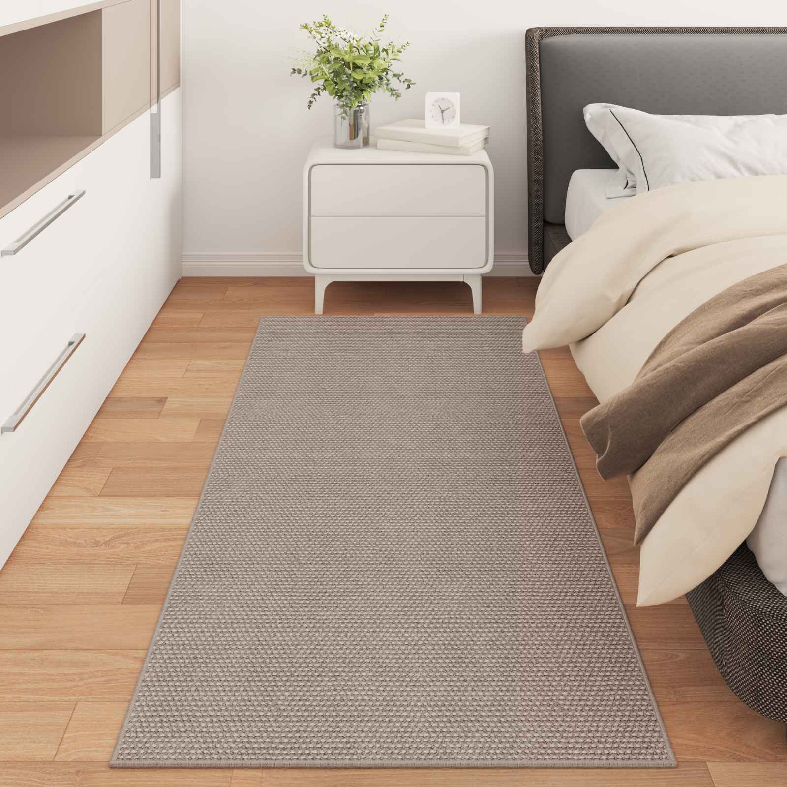 vidaXL Indoor Rug LUGO Taupe 80 x 150 cm Polyester 3