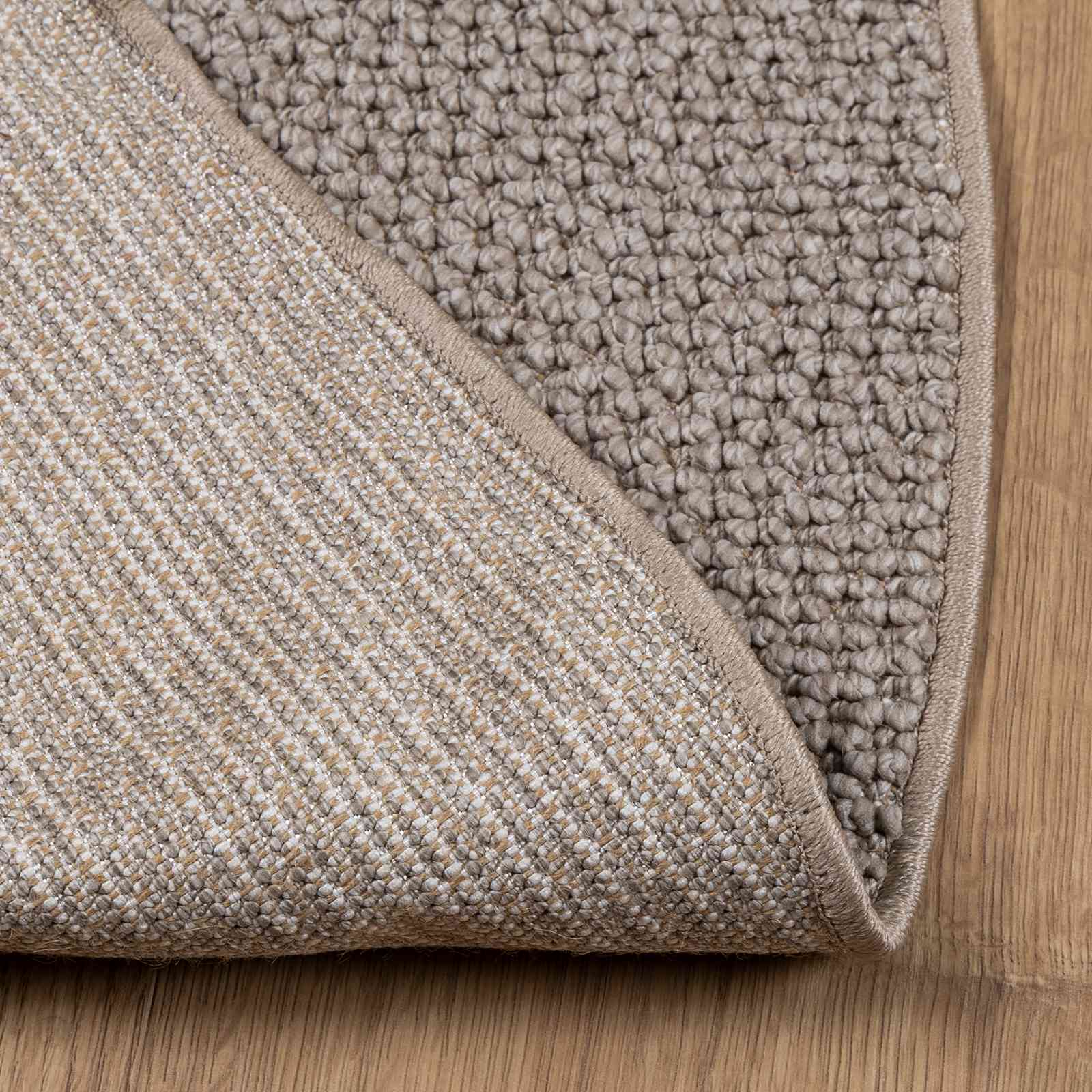 vidaXL Indoor Rug LUGO Taupe Ø 120 cm Polyester 4