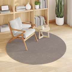 vidaXL Indoor Rug LUGO Cream and Taupe Ø 160 CM Polyester 3
