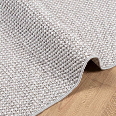 vidaXL Indoor Rug LUGO Cream and Grey 80 x 150 cm Polyester 4