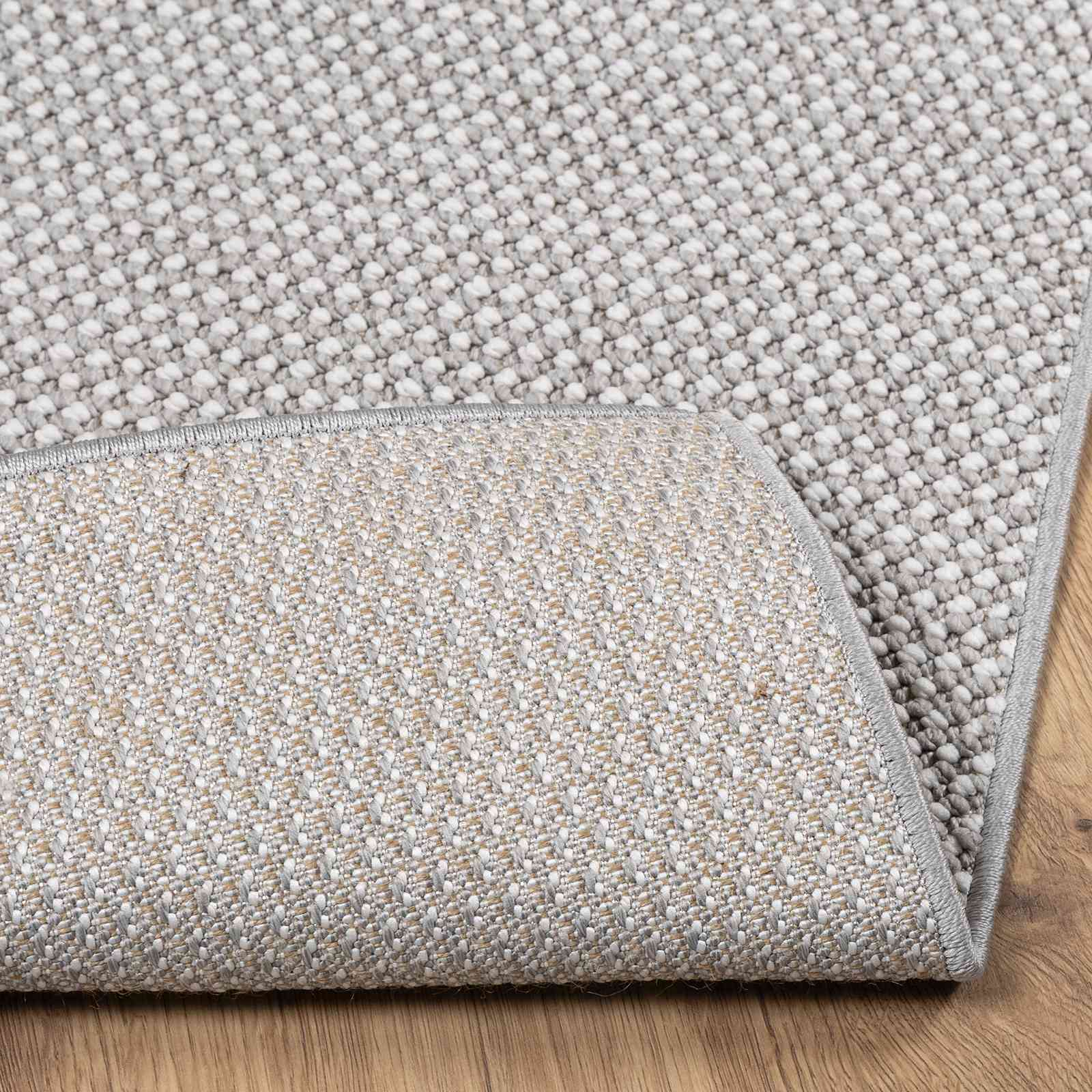 vidaXL Indoor Rug LUGO Cream and Grey 80 x 150 cm Polyester 5