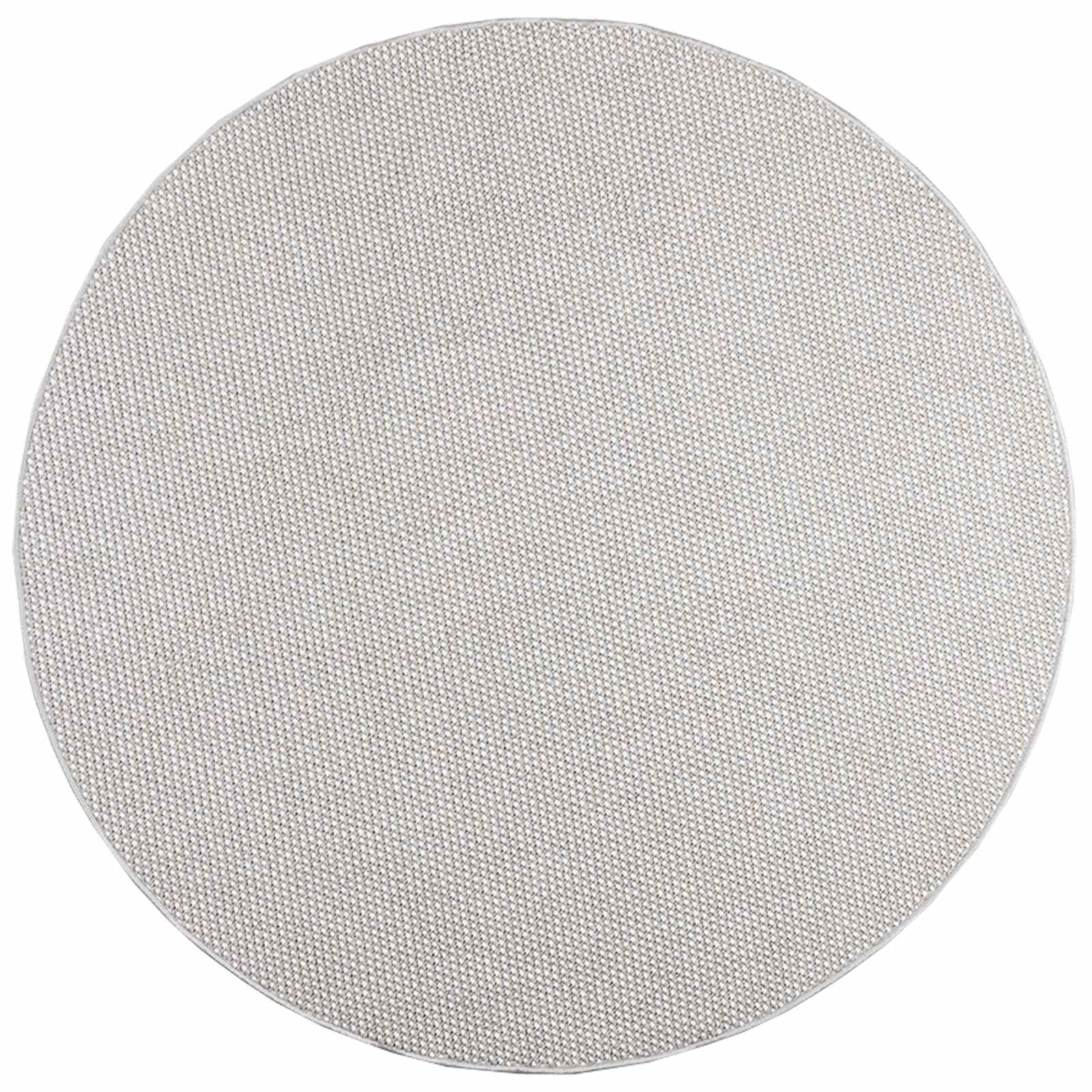 vidaXL Indoor Rug LUGO Cream and Grey Ø 120 CM Polyester 2