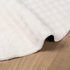 vidaXL Area Rugs Round SIROLO Cream Ø 120 CM Polyester 5