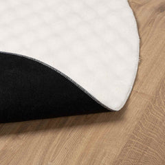 vidaXL Area Rugs Round SIROLO Cream Ø 160 CM Polyester 4
