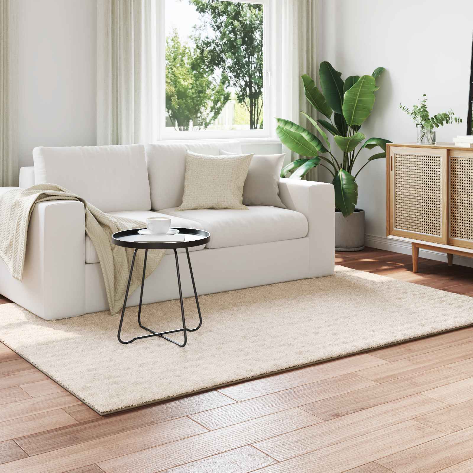 vidaXL Area Rugs Rectangular SIROLO Beige 200 x 140 cm Polyester 1