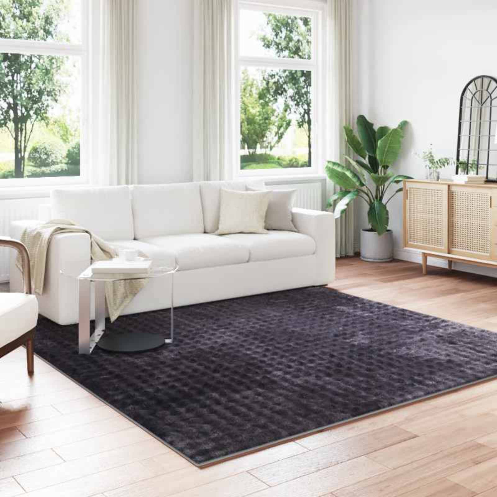 vidaXL Area Rugs Square SIROLO Beige 120 x 120 cm Polyester 1