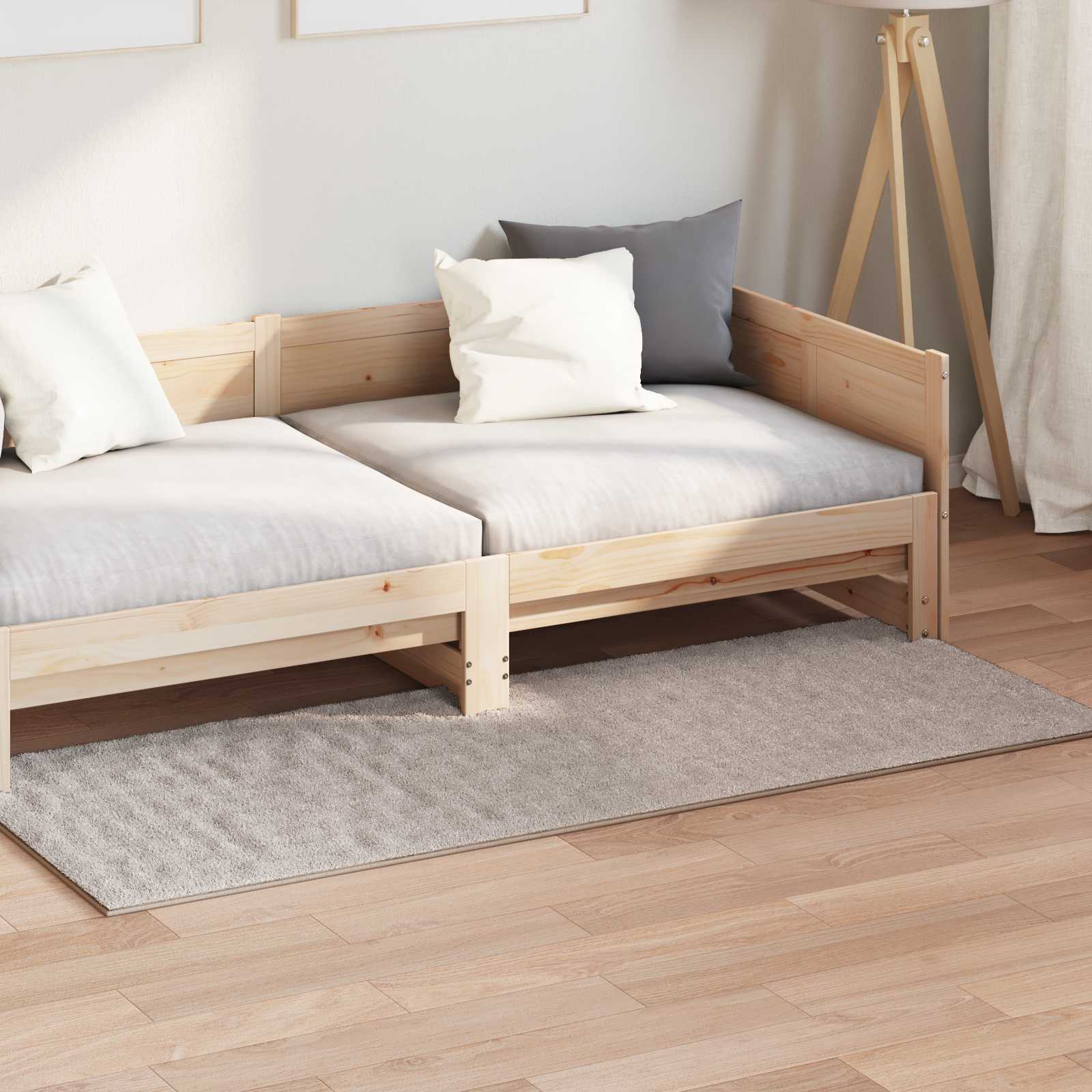 vidaXL Area Rugs Rectangular SIROLO Sand 150 x 80 cm Polyester 3