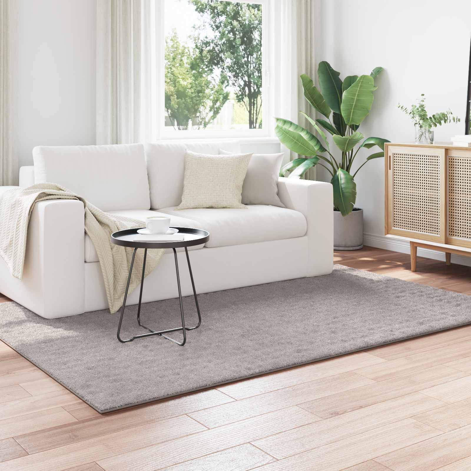 vidaXL Area Rugs Rectangular SIROLO Sand 200 x 140 cm Polyester 1
