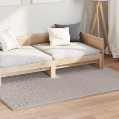 Indoor Rug SIROLO Polyester Medium Pile Sand 140 x 200 cm