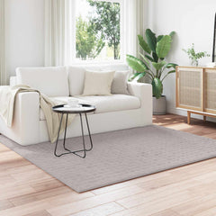 vidaXL Area Rugs Square SIROLO Sand 120 x 120 cm Polyester 1