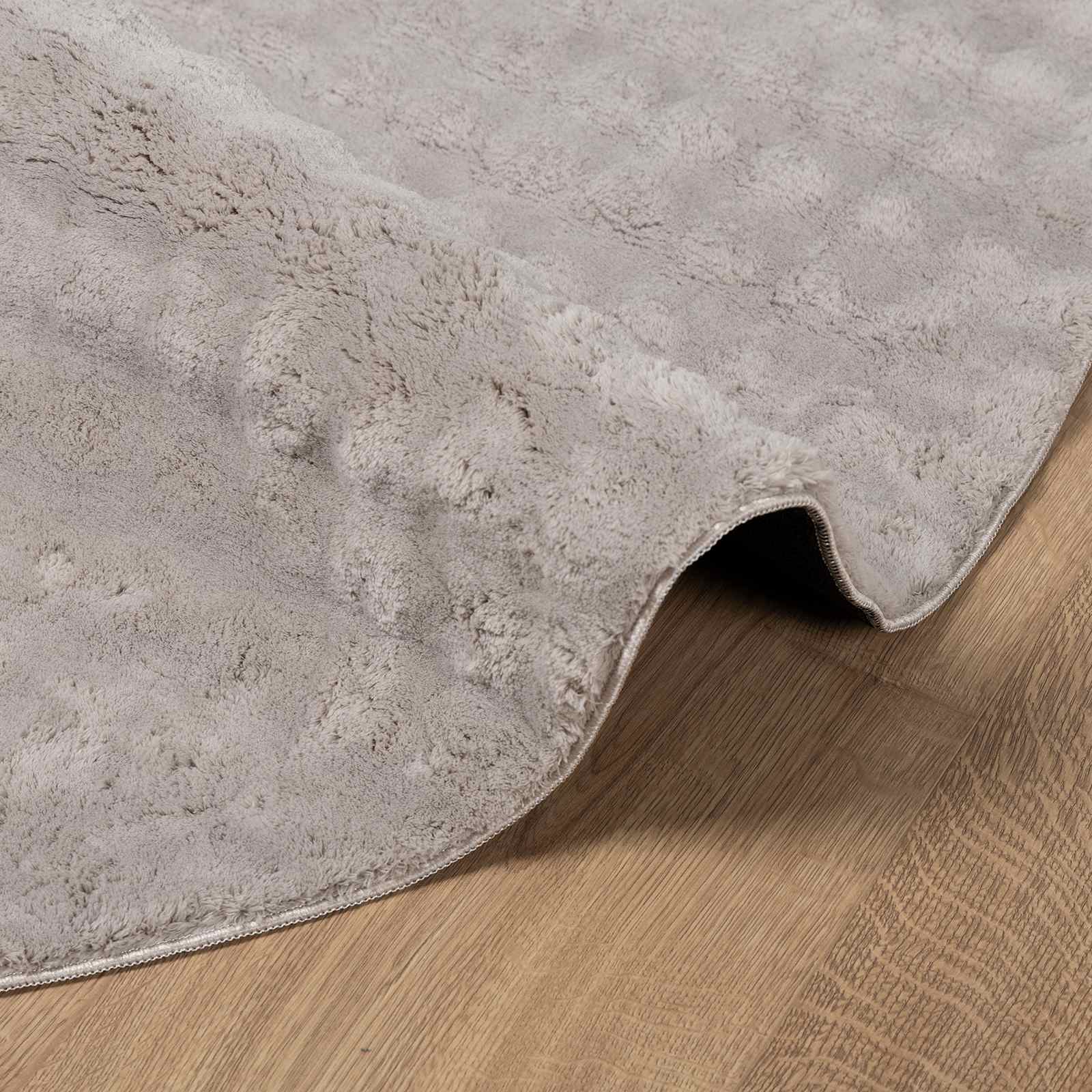 vidaXL Area Rugs Round SIROLO Sand Ø 160 CM Polyester 5