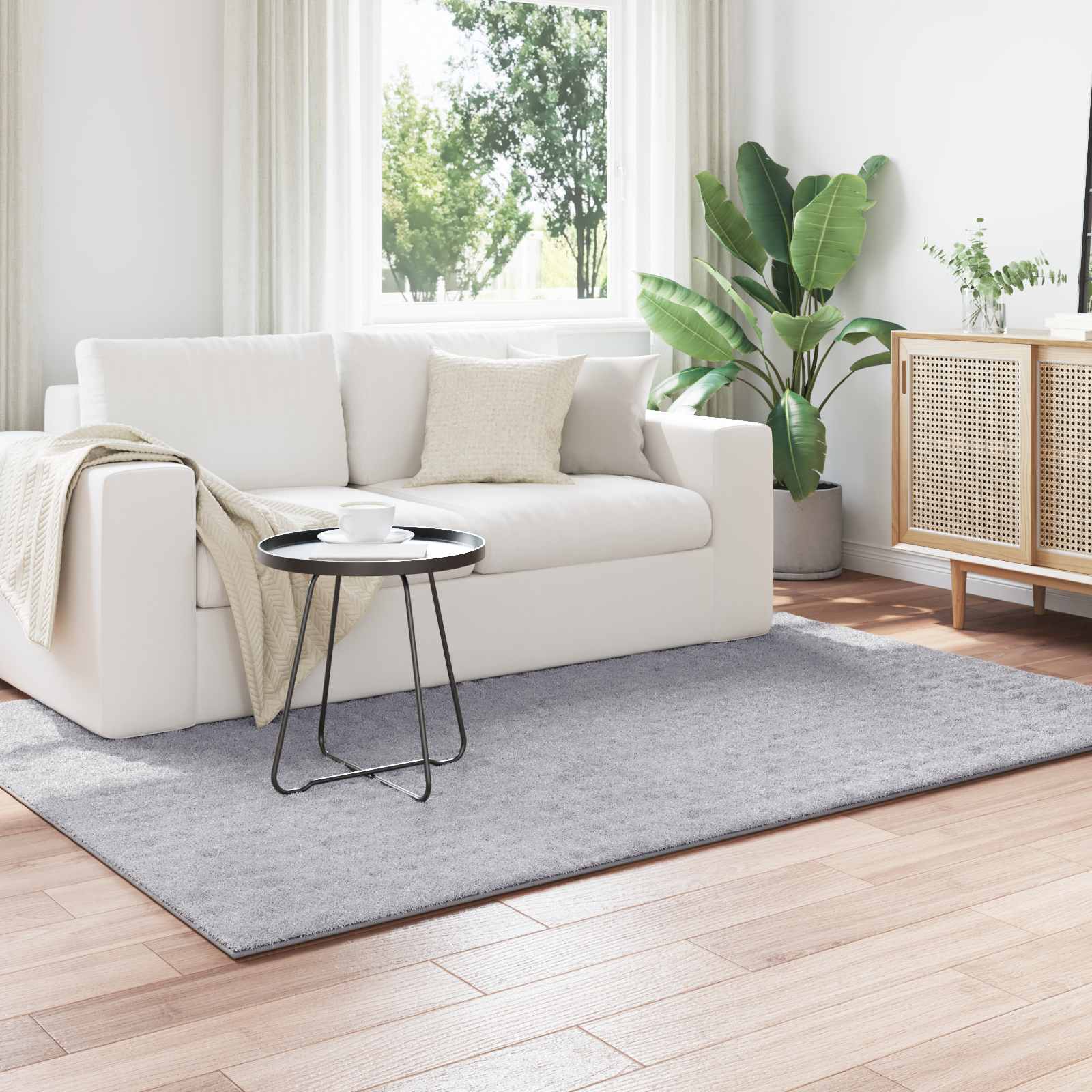 vidaXL Area Rugs Rectangular SIROLO Grey 200 x 140 cm Polyester 1
