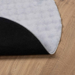 vidaXL Area Rugs Round SIROLO Grey Ø 120 CM Polyester 4