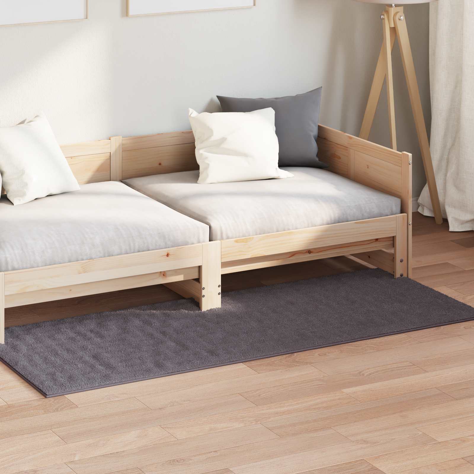 vidaXL Area Rugs Rectangular SIROLO Anthracite 200 x 80 cm Polyester 3