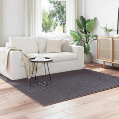 vidaXL Area Rugs Square SIROLO Anthracite 120 x 120 cm Polyester 1