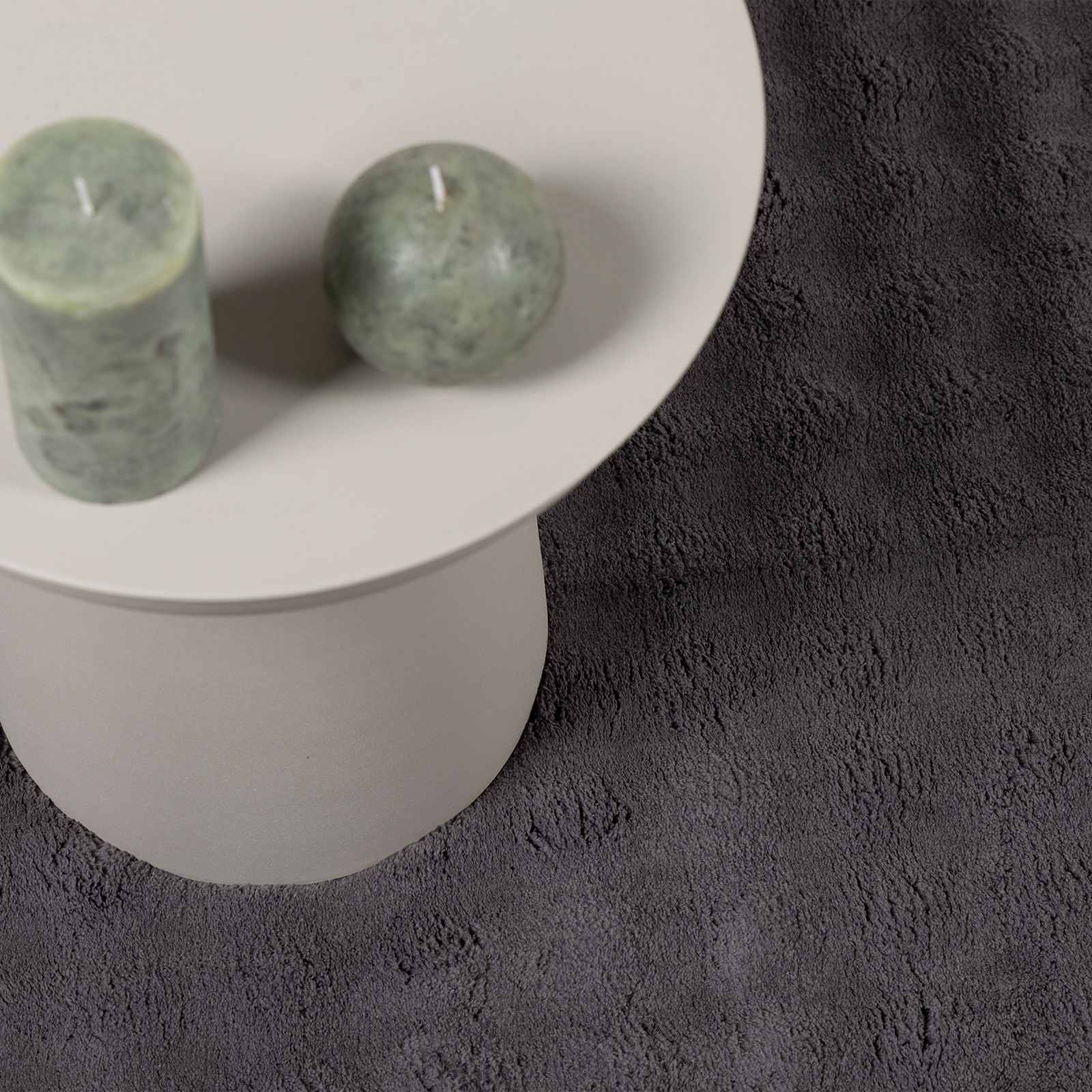 vidaXL Area Rugs Round SIROLO Anthracite Ø 120 CM Polyester 6