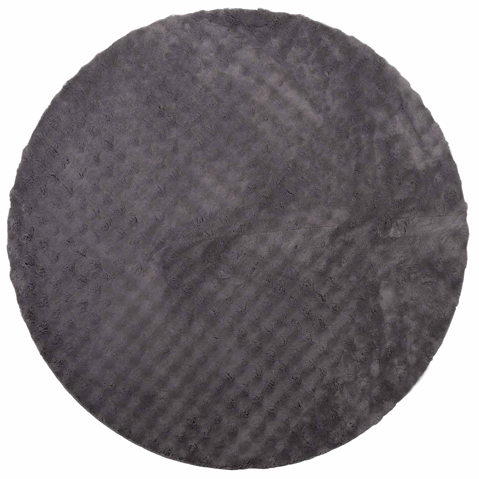 vidaXL Area Rugs Round SIROLO Anthracite Ø 120 CM Polyester 2