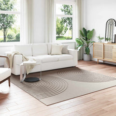 vidaXL Indoor Rug GALATI Polyester Beige